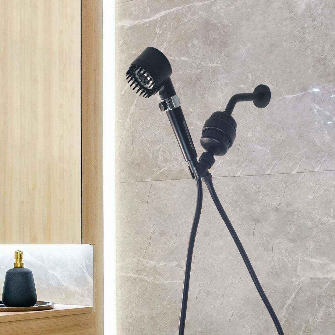 Ultimate Shower Massage Brusehoved Komplet brusesæt