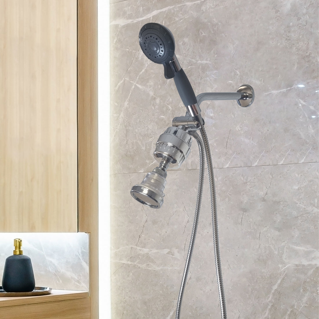Assistive Shower Dobbelt brusesystem