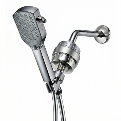 MineralStream Detangler Comb Shower Head