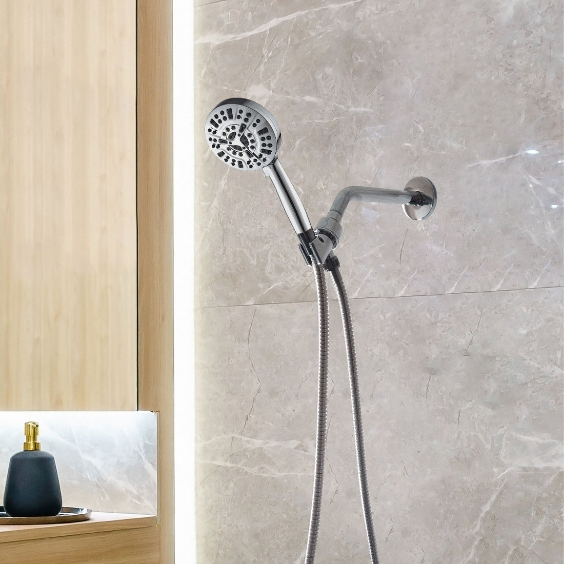 Luxe 10 Mode Showerhead Shower Essentials Kit