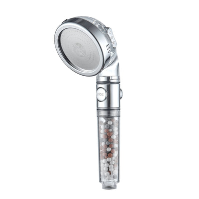 MineralStream Ionic Shower Head 2.0 in chrome, front view of the shower head